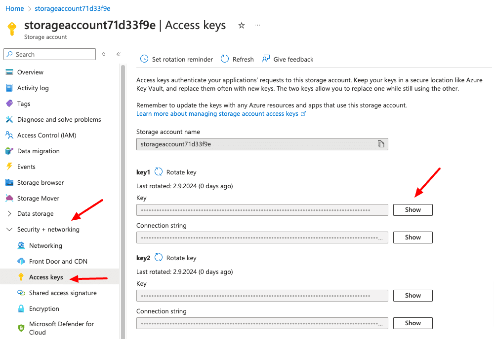 copy access key