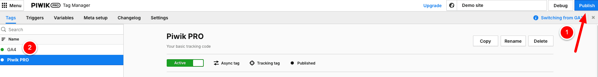Tag Publish
