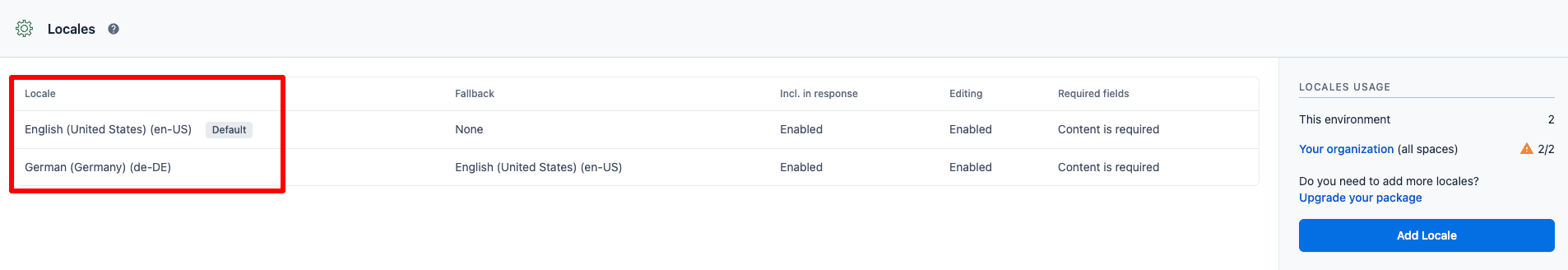 Contentful Locales Step4