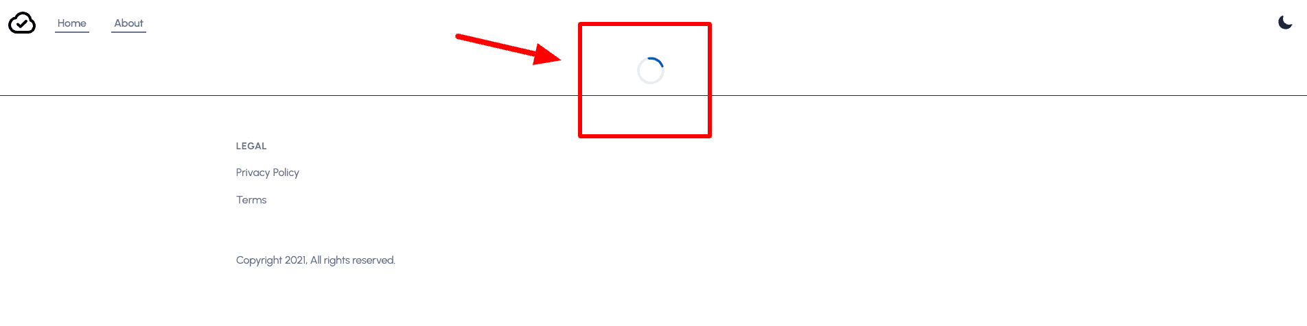 loading spinner