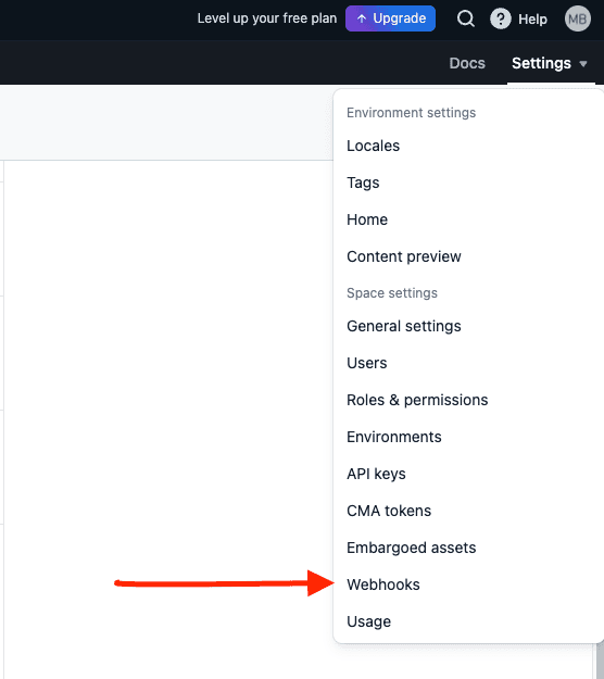 Contentful Webhooks