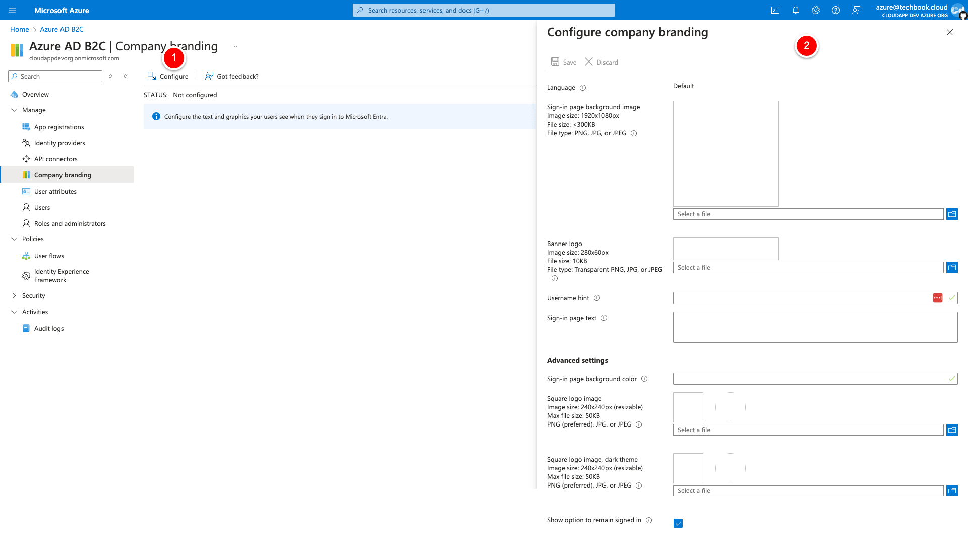 Configure-company-branding-Microsoft-Azure 2