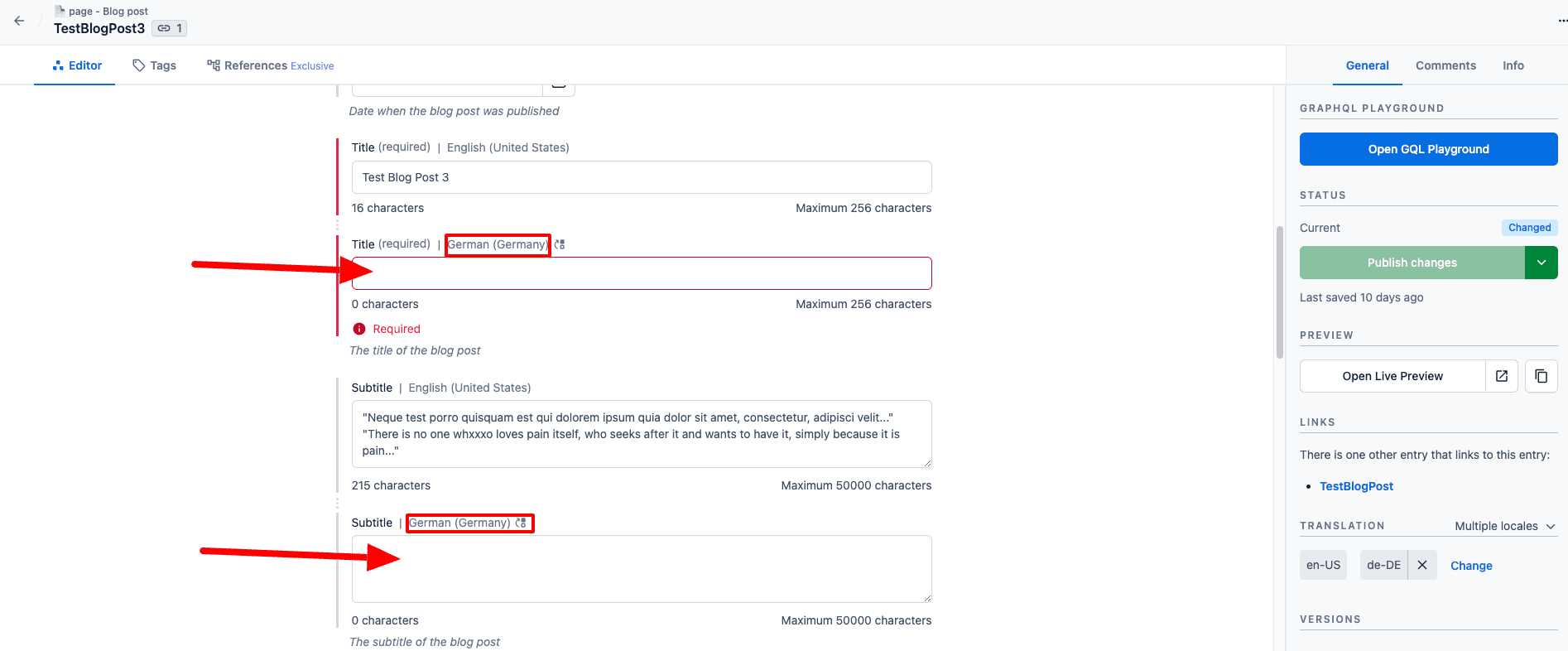 Contentful Locales Step8