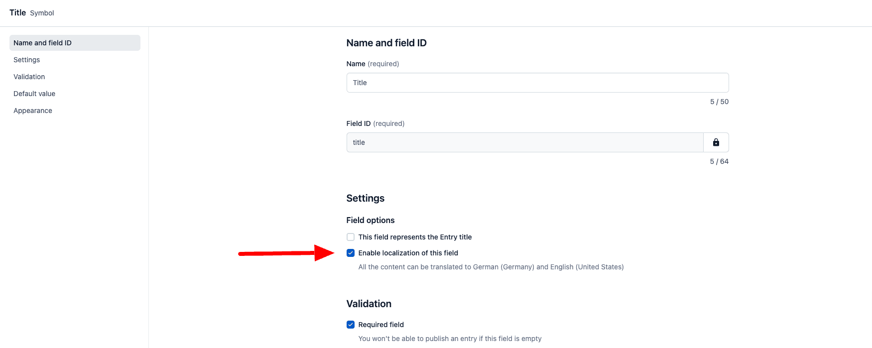 Contentful Locales Step7