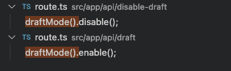 DraftMode Apis