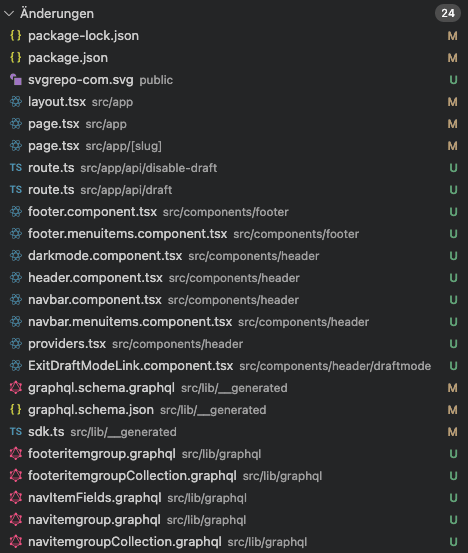 Changed Added Files Part3