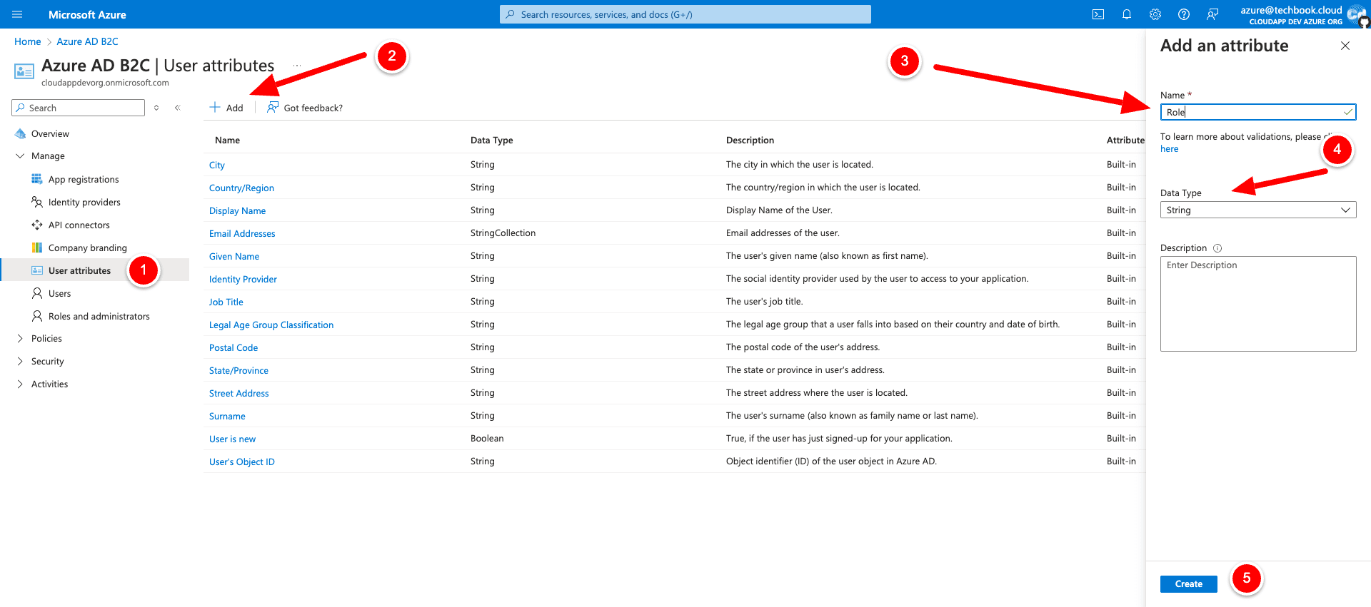 Azure-Addin-Custom-Attribute