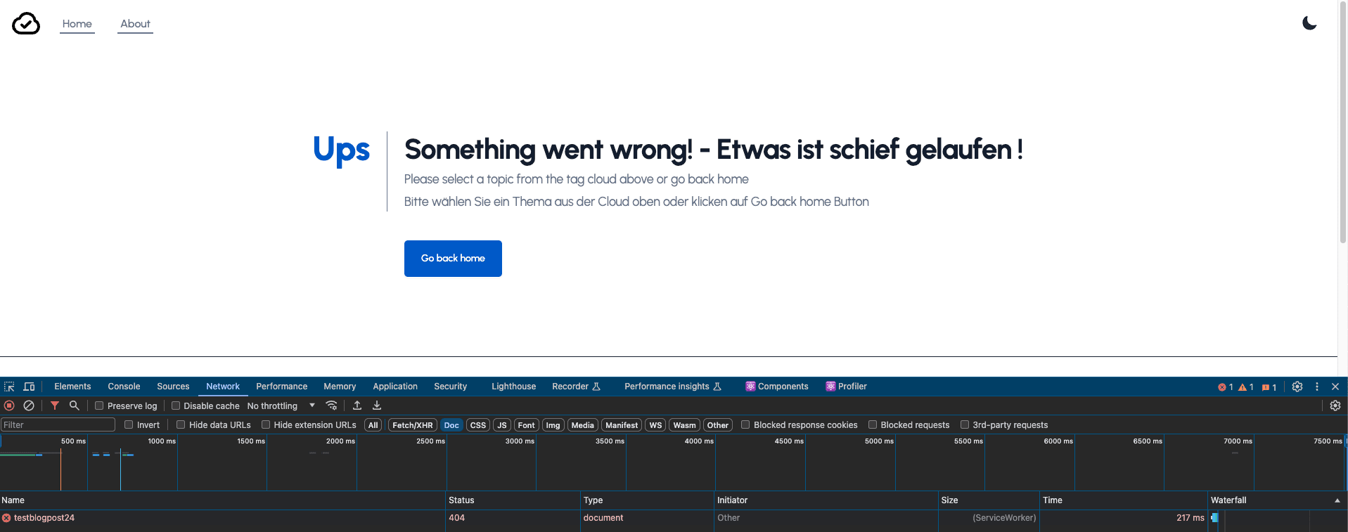 404 page status 404