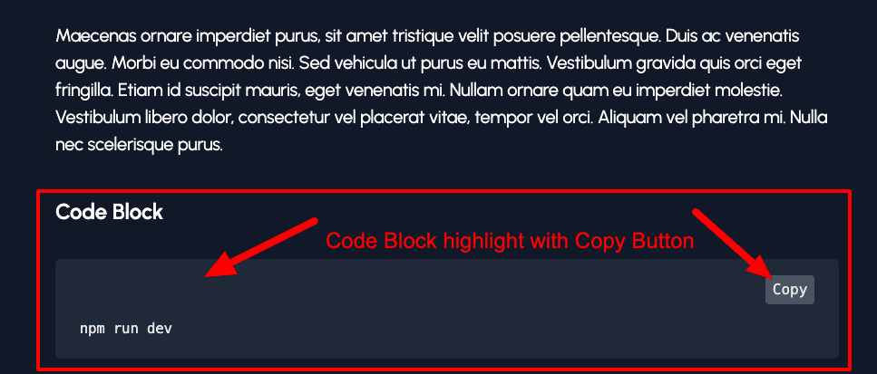 Copy Button Screenshot
