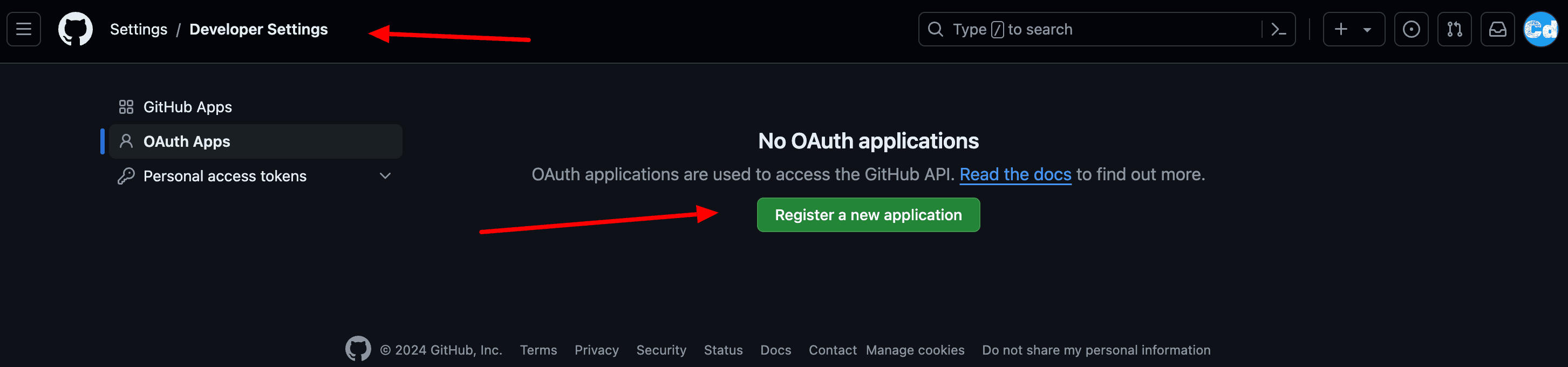 Github-Developer-applications